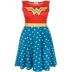 Wonder Woman - Kostüm-Kleid für Damen NS5845 (M) (Rot/Blau)