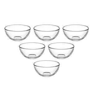 LEONARDO Schale Cucina 10 cm, Salatschüssel, Rund, Glas, Transparent, 100 mm, 100 mm