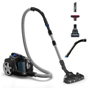 Bezsáčkový vysavač Philips PowerPro Expert, filtr pro alergiky, 99,9 % sběr prachu, 900 W, černý (FC9747/09)