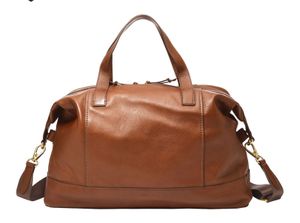 FOSSIL Schultertasche Reisetasche Raeford Duffle Medium Brown braun