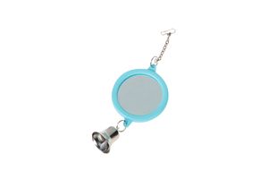 Karlie Vogelspielzeug Spiegel mit Glocke Kunststoff hellblau 6 cm