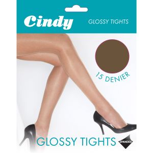 Dámské lesklé punčochové kalhoty Cindy, 15 denier LW102 (Medium) (přírodní barvy)