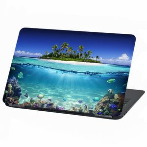 Laptop Folien Cover 17 Zoll 28x43cm LP19 Insel Paradies Aufkleber Schutzlaminat Laptop Notebook Sticker Folie Schutzhülle Skin
