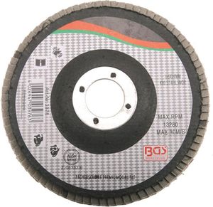 BGS 3977 Fächer-Schleif-Scheibe, Ø 125 mm, Körnung 120