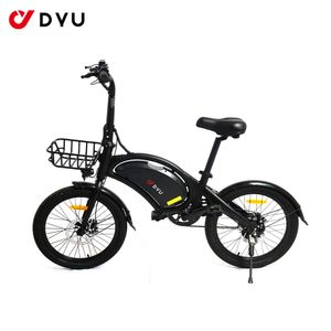 DYU D20 Elektrofahrrad 26 Zoll E-Bike 25KM/H Mountainbike 36V/10AH 250W Citybike Shimano Pedelec Fahrrad-Schwarz