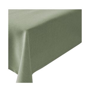 Tischdecke quadratisch 130x130 cm hellgrün Leinenoptik Lotuseffekt Tischwäsche