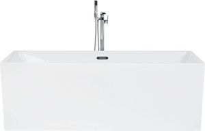 BELIANI Freistehende Badewanne Weiß 170 x 80 cm rechteckige Form Sanitäracryl Modern BELIANI Freistehende Badewanne Weiß 170 x 80 cm rechteckige Form Sanitäracryl Modern