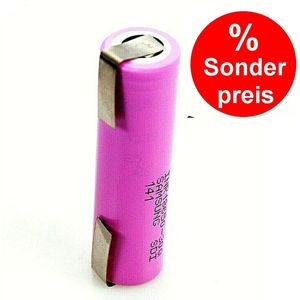 Samsung INR18650-35E 3,6V - 3400mAh 8,5 A Li-Ion Akku mit Lötfahne U /