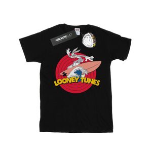 Looney Tunes - Pánské tričko "Bugs Bunny Surfing" BI34733 (5XL) (Černá)