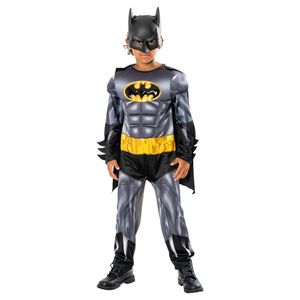 Batman - "Refresh" Kostüm - Kinder BN5667 (116) (Grau/Schwarz/Gelb)