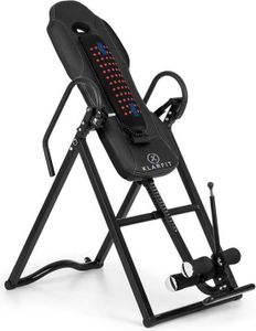 klarfit Ease Delux, inverzná lavica, gravitačná posilňovacia lavica, do 136 kg, 1,54-1,98m, čierna