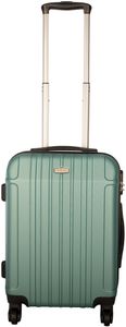 Hartschalen-Koffer Handgepäck Trolley / S - 55x39x20 cm / Reisekoffer Hartschale 4-Rollen - Farbe: ocean-green