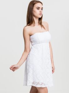 Urban Classics - Ladies Laces Dress, TB922 White Sommerkleid Kleid Spitzenkleid Weißes Weiß Größe L