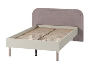 Bett Harmony Hr-09 Bettgestelle Mit Lattenrost 120X200 Cm Bettrahmen Kaschmir/Trüffel