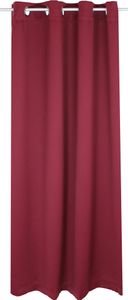 Verdunkelungsvorhang Ösen 140 x 145 cm Bordeaux Vorhang blickdicht Gardine abdunkelnd wärmeisolierend