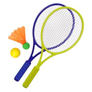 Best Sporting Kinder Tennis-Badminton-Set, 2 Schläger mit Badmintonball und Schaumstoffball