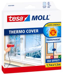 tesamoll Thermo Cover Isolierfolie Fenster (1 Stck.) - 1,7 x 1,5 m - transparent