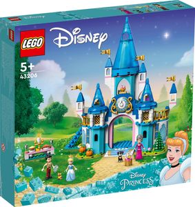 LEGO 43206 Disney Princess Cinderellas Schloss mit 3 Mini-Puppen