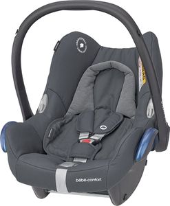 Maxi-Cosi CabrioFix Babyschale, Baby-Autositze Gruppe 0+ (0-13 kg), nutzbar bis ca. 12 Monate, passend für FamilyFix-Isofix Basisstation, Essential Graphite (grau)