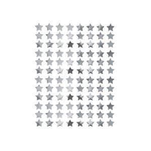 Oblique Unique 960 Sterne Sticker Stern Aufkleber für Weihnachten Weihnachtsdeko Geschenkdeko Basteln Glänzend - silber