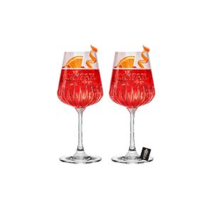 Campari Weinglas Cocktailglas Glas Gläser Set - 2x Gläser 0,49L
