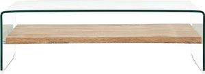 vidaXL Kanapa przezroczysta 98×45×31 cm Serce szklane