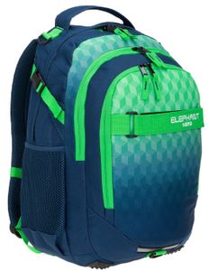 Schulrucksack Elephant Hero Signature Rucksack Jungen Mädchen Schultasche backpack 12810 Cube Green Blue