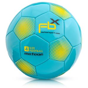 meteor FBX Kinder Fußball Ball kleine Sportball Kleinkinder Freizeitball für drinnen und draußen Ball für Mädchen und Jungen Größen: #4 blau