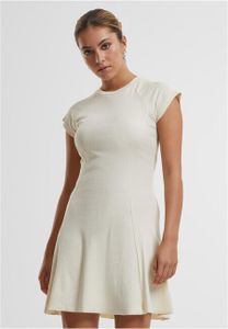 Dámske šaty Urban Classics Ladies Skater Rib Dress whiteand - XXL