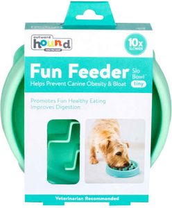 Outward Hound Anti-Schling-Napf für Hunde Slo Bowl Wave XS Minze