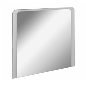 FACKELMANN LED Spiegel MILANO 100 / Wandspiegel mit Design-LED-Beleuchtung / Maße (B x H x T): ca. 100 x 80 x 3 cm / Lichtfarbe: Kaltweiß / Leistung: 15,5 Watt / Badspiegel mit austauschbaren LEDs