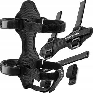Popruh na bicykel Rockbros so suchým zipsom pre reproduktor Bluetooth alebo bidon Black