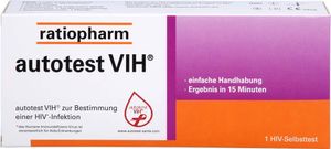 ratiopharm autotest VIH pro stanovení infekce HIV, 1 testovací proužek