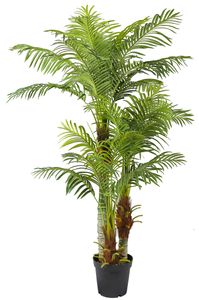 Große Künstliche Palme mit 3 Stämmen 180 cm Kunstpflanze Zimmerpflanze XXL Kunstpalme Deluxe
