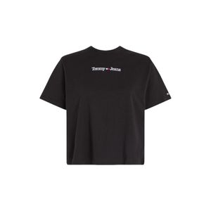 TOMMY HILFIGER JEANS T-shirt Damen Textil Schwarz GR78076 - Größe: XS