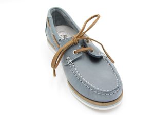 SIOUX Damen NAKIMBA-700 Schuhe Mokassin Bootsschuhe Segelschuhe, Farbe:Blau, Größe:EUR 41