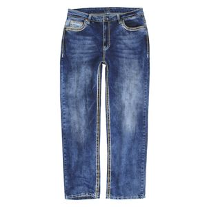 LV-503 Jeans Stoneblau Herren Hose Uebergroesse bis W75 , Größe:42/32