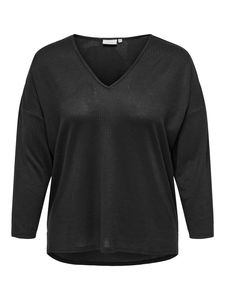 Damen Bluse Plus Size V-Ausschnitt | 50-52