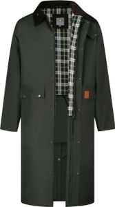 MGO Alec - Herren - Lange Wachsjacke - Dunkelgrün - Outdoor - Wind- und wasserdicht