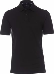 CASAMODA Herren Poloshirt Kurzarm Casual Fit Schwarz 4XL