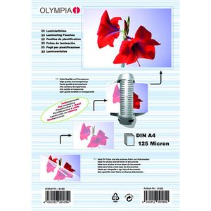 Olympia Laminierfolien DIN A4 125 micron (25 Stück)