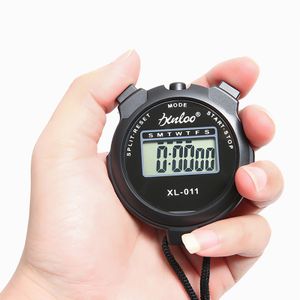 Digital Stoppuhr Sport Timer Uhr Multifunktions Taschenuhr Elektronischer Timer für Trainer Schiedsrichter Schwarz