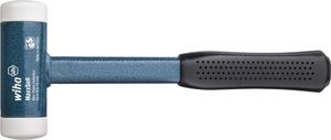 Schonhammer rückschlagfrei, sehr hart mit Stahlrohrstiel, Rund-Schlagkopf (39022) 60 mm