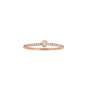 Ring 54 - roséfarben - Gold 585 14K Diamant