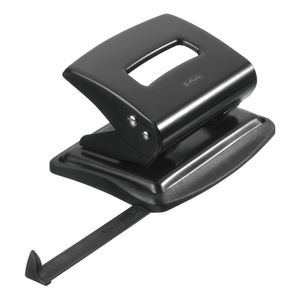 Herlitz Metall-Bürolocher / mit Ansatzschiene / Farbe: schwarz