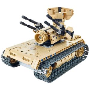 RC Militär Bausteinpanzer mit Fernsteuerung Bausteinfahrzeug Baustein Modelle 8012 Spielzeug Panzer