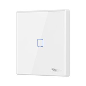 Sonoff T2EU1C-RF Tříkanálový dotykový spínač světla Tlačítko Wi-Fi 433MHz Bezdrátové dálkové ovládání RF bílé (M0802030009)