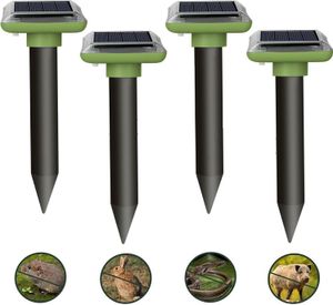 Mole Repeller Vole Repeller,Maulwurfschreck, Maulwurfschreck, Mäuse vertreiben,Wühlmausschreck,Mäuse vertreiben ultraschall, Solar-Maulwurfschreck, 4 Stück
