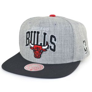 Mitchell & Ness NBA Team Arch Snapback Cap Chicago Bulls grey/black