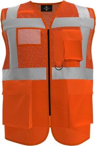 Korntex KXEXQ | Multifunkitons-Warnweste Mesh Multifunction Vest - Farbe: Signal Orange - Größe: 4XL